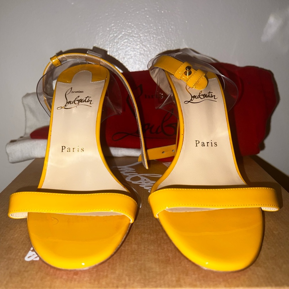 Christian Louboutin Jonatina PVC & Leather Sandals
